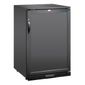 G-Series GE997 128 Ltr Undercounter Single Solid Door Reduced Height Black Back Bar Bottle Cooler