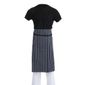 A647 Butchers Waist Apron Blue and White Stripe