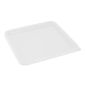 HY418 Polyethylene Square Food Measuring Container Lid White Large