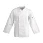 Vegas A134-XXL Unisex Chefs Jacket Long Sleeve White XXL