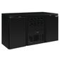 U-Series GL189 380 Ltr Undercounter Double Hinged Solid Door Black Back Bar Refrigerated Counter & Wine Cooler