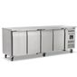 HBC4SL 449 Ltr 4 Door Stainless Steel Slimline Refrigerated Prep Counter