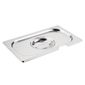 CB174 Stainless Steel 1/4 Gastronorm Notched Lid