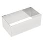 E062 Stainless Steel Rectangular Mini Gateaux Mould 80 x 40mm