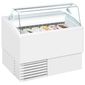 ISETTA 6ST 6 x Napoli Pan White Flat Glass Ice Cream Display Freezer