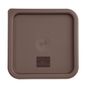 FX141 Polyethylene Square Food Measuring Container Lid Brown Medium
