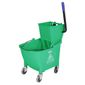 FW867 Mop Bucket with Foot Pedal release Green 30Ltr