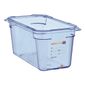 GP576 ABS Food Storage Container Blue GN 1/4 150mm