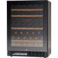 WFG 45 134 Ltr Undercounter Single Glass Door Black Dual Zone Wine Cooler