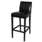 GG651 Faux Leather High Bar Stool Black