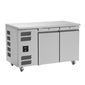 Jade LJC2-SA 374 Ltr 2 Door Stainless Steel Freezer Prep Counter