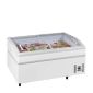 SUPER 150DE 590 Ltr White Island Display Chest Freezer With Glass Lid
