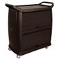 DK737 Polypropylene 3 Tier Mobile Clearing Trolley