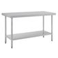 T377 1500w x 600d mm Stainless Steel Centre Table with One Undershelf