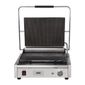 FC380 Electric Single Contact Panini Grill - Ribbed Top & Bottom