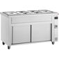 MHV714 1410mm Wide Hot Cupboard With Wet Heat Bain Marie Top