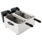 GG199 2 x 3.5 Ltr Electric Countertop Twin Tank Light Duty Fryer (2 x Baskets)
