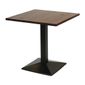 FT512 Turin Metal Base Pedestal Square Table with Vintage Top 760x760mm