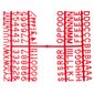 CZ608 660 Character 12mm Letter Set Red