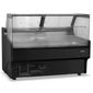BFG130BKV2 1330mm Wide Flat Glass Serve Over Counter Display Fridge