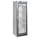UF400VSG 400 Ltr Upright Single Glass Door Stainless Steel Display Freezer