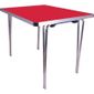 DM698 Contour Folding Table Red 3ft