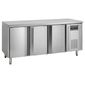 SK6310BT 360 Ltr 3 Door Stainless Steel Slimline Freezer Prep Counter