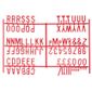 HC764 20mm Letter Set (660 characters) Red