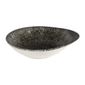 Studio Prints Raku DY942 Round Dish Quartz Black 160mm (Pack of 12)