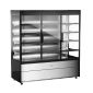 EcoShow EMD1800G 1795mm Wide Stainless Steel Multideck Display Fridge With Hinged Glass Doors