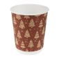 HX280 Double Wall Coffee Cups Festive Design 225ml (Pack of 500)