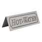 CZ429 Hot Water Stainless Steel Table Sign