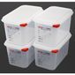 T985 Polypropylene 1/4 Gastronorm Food Storage Container 4.3Ltr (Pack of 4)