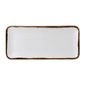 FR079 Harvest Natural Organic Coupe Rect Platter 349 x 158mm (Pack of 6)