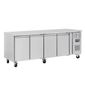 U-Series G379 449 Ltr 4 Door Stainless Steel Refrigerated Prep Counter