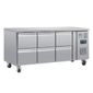 U-Series DA548 Medium Duty 230 Ltr 6 Drawer Stainless Steel Refrigerated Prep Counter