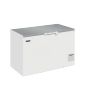 ECO DESIGN EL45SS 416 Ltr White Chest Freezer With Stainless Steel LId