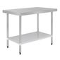 T376 1200w x 600d mm Stainless Steel Centre Table with One Undershelf