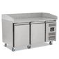 BPB1500 390 Ltr 2 Door Stainless Steel Refrigerated Pizza / Saladette Prep Counter