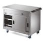 Panther P8P3PT 1205mm Wide Passthrough Mobile Hot Cupboard With Plain Top