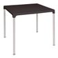 GJ970 Polypropylene Square Table with Aluminium Legs 750mm