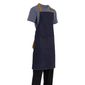 B980 Denim Bib Apron Blue with Tan Ties