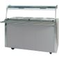 VC4BMQGTR 1486mm Wide Hot Cupboard With Bain Marie Top, Quartz Heated Gantry & Fold Down Tubular Trayrail