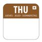 L934 Removable Colour Coded Food Labels Thursday (Pack of 1000)