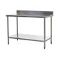 HEF647 1500w x 600d mm Stainless Steel Wall Table with One Undershelf