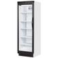 SC381 L/H 372 Ltr Upright Single Glass Door With Left Hand Hinged White Display Fridge