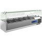 EC-T15G 6 x 1/3GN Refrigerated Countertop Topping Unit With Glass Top