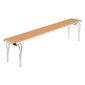 CD585 Contour Stacking Bench Oak Effect 6ft