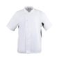 Nevada A928-L Unisex Chefs Jacket Short Sleeve Black and White L