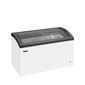 FOCUS 131 GREY 352 Ltr White Display Chest Freezer With Grey Curved Glass Lid